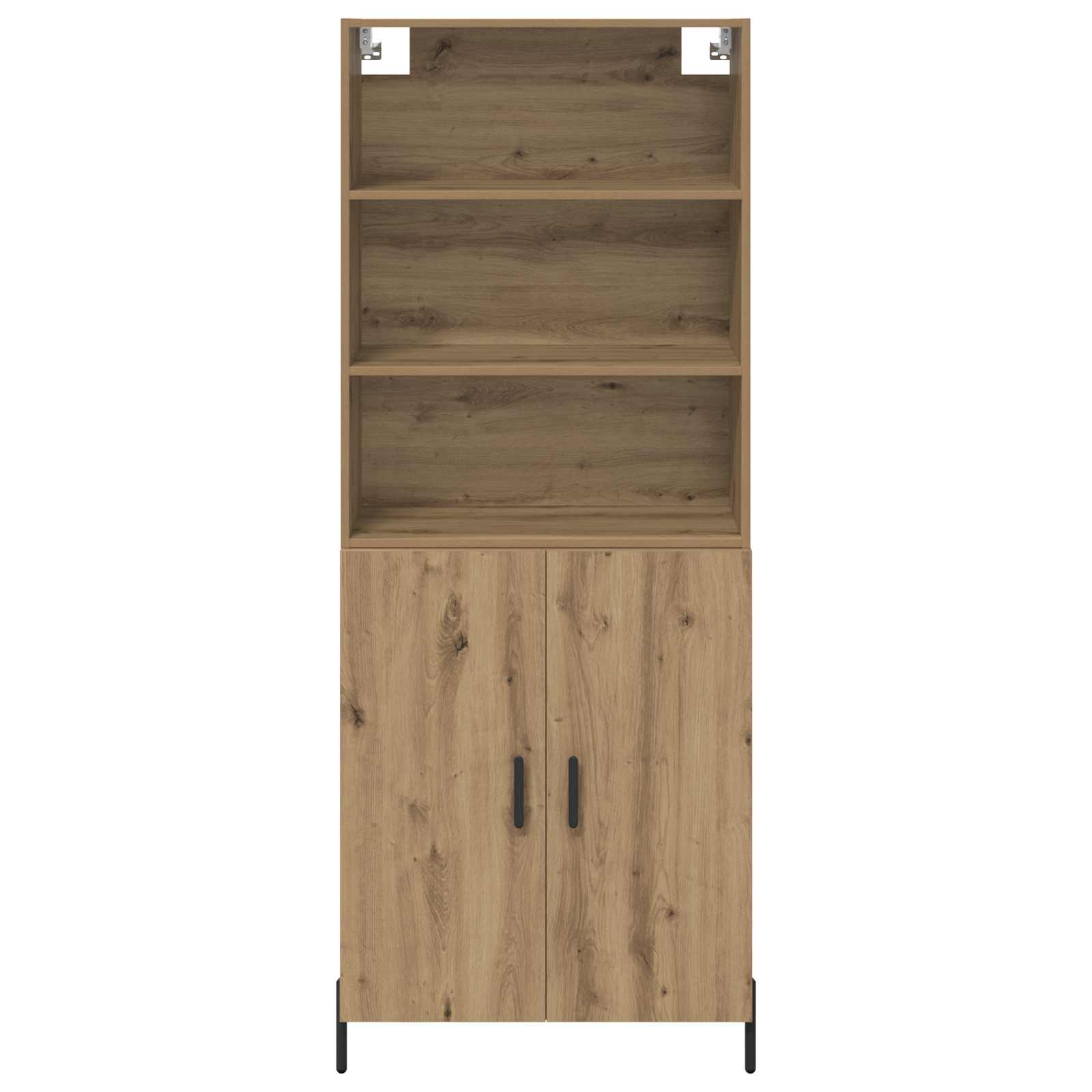 Vysoký Bufet Artisanový Dub 69,5 X 32,5 X 180 Cm