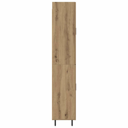 Vysoký Bufet 2 Ks Artisanový Dub 69,5 X 34 X 180 Cm