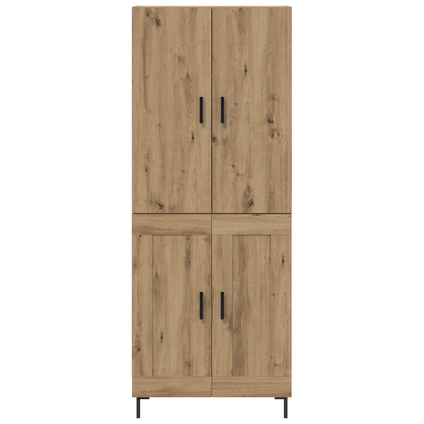 Vysoký Bufet Artisanový Dub 69,5 X 34 X 180 Cm Kompozitní Dřevo