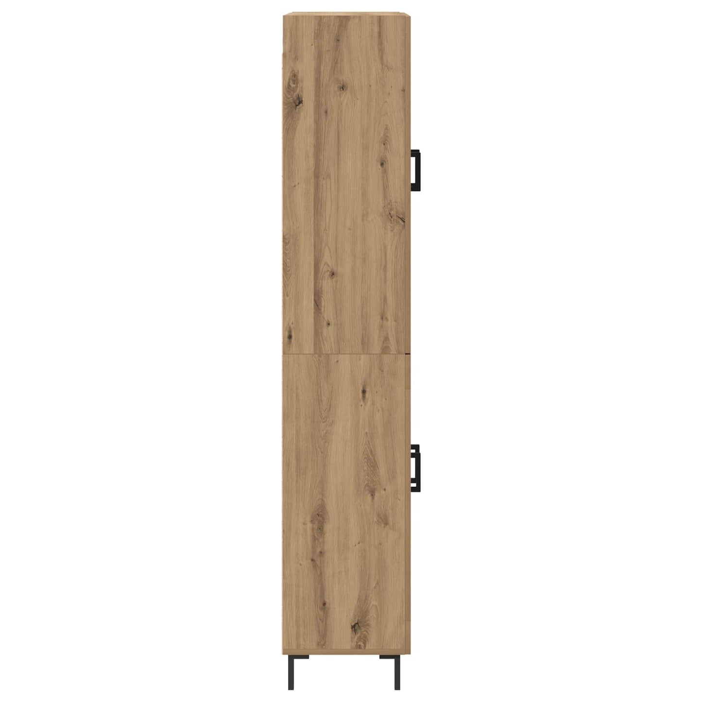 Vysoký Bufet Artisanový Dub 69,5 X 34 X 180 Cm Kompozitní Dřevo