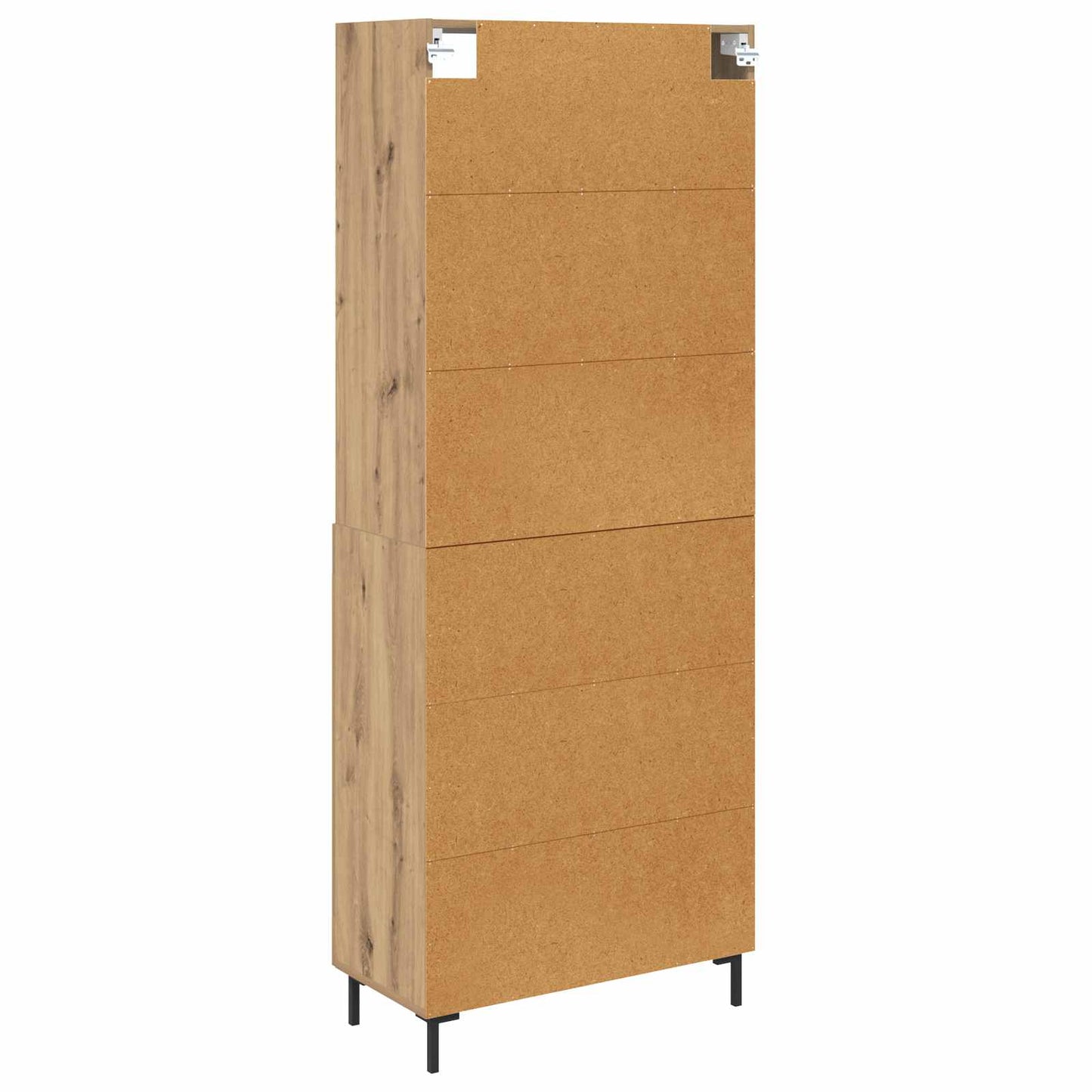 Vysoký Bufet Artisanový Dub 69,5 X 34 X 180 Cm Kompozitní Dřevo