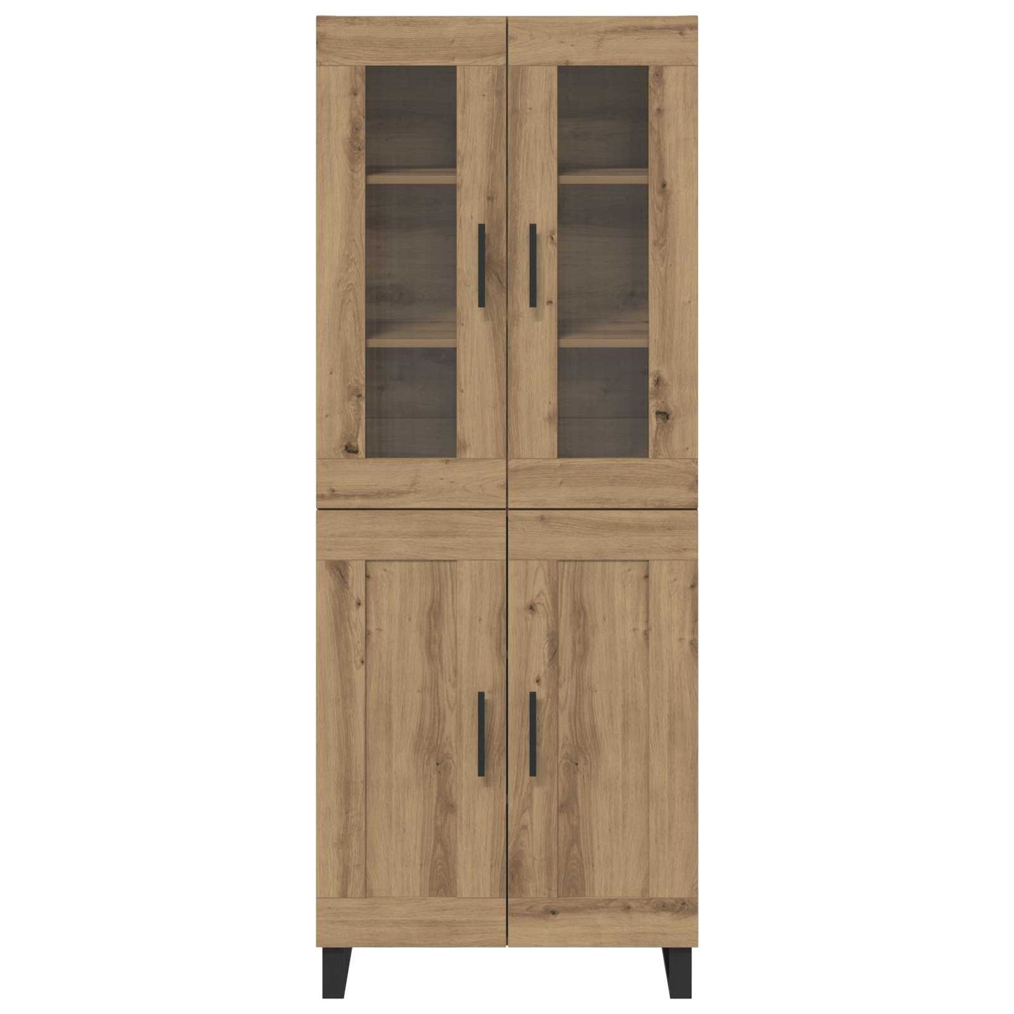 Vysoký Bufet 2 Ks Artisanový Dub 69,5 X 34 X 180 Cm