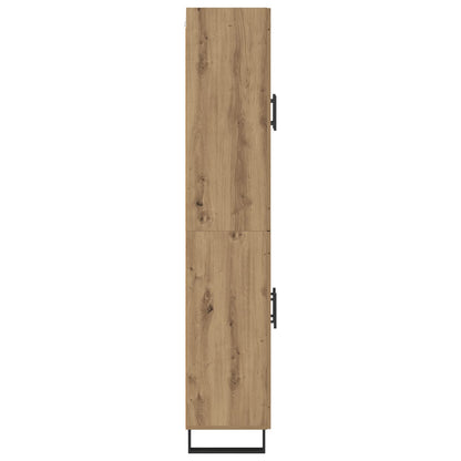 Vysoký Bufet 2 Ks Artisanový Dub 69,5 X 34 X 180 Cm