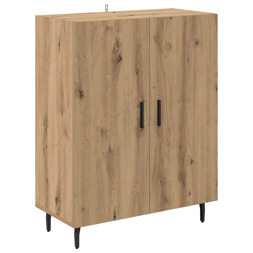 Vysoký Bufet 2 Ks Artisanový Dub 69,5 X 34 X 180 Cm