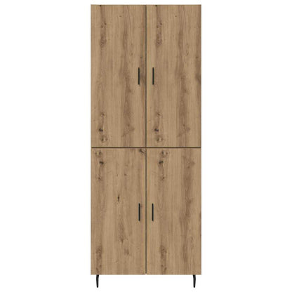 Vysoký Bufet 2 Ks Artisanový Dub 69,5 X 34 X 180 Cm