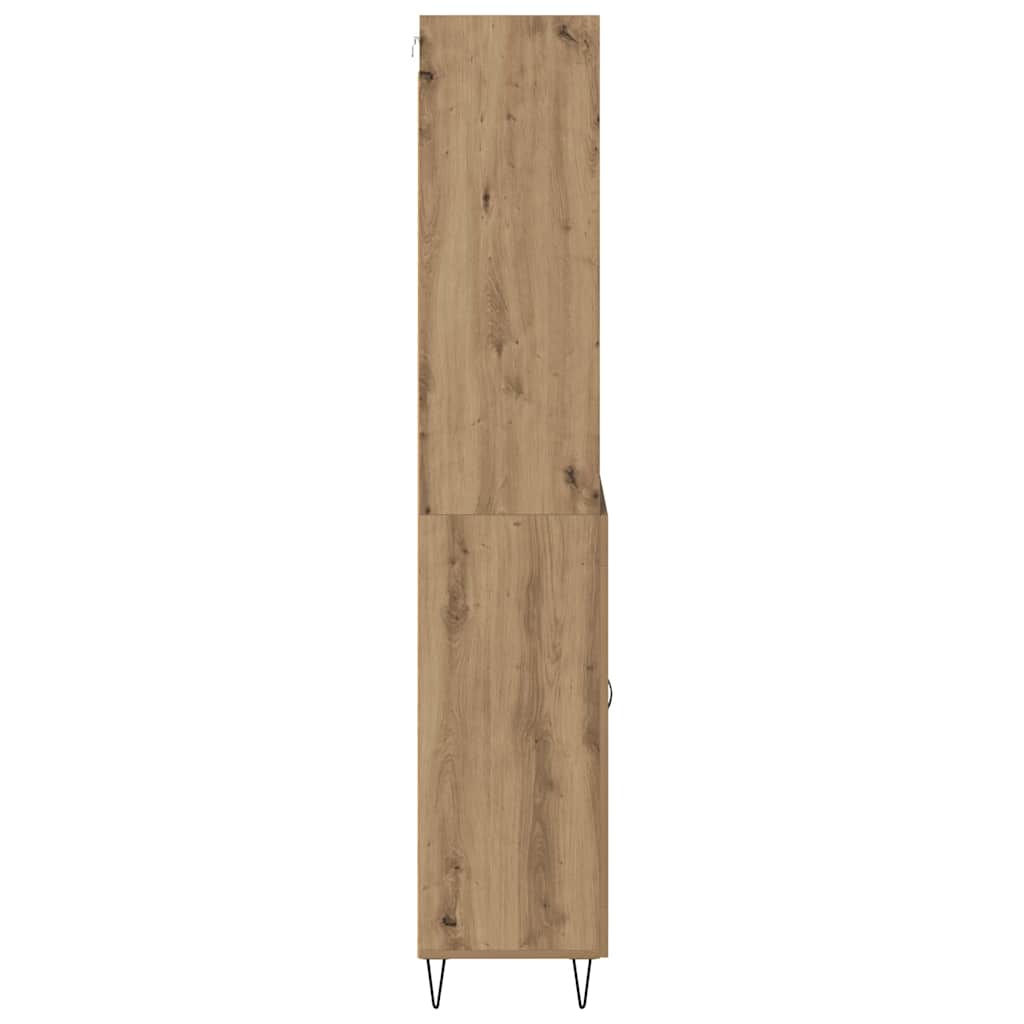 Vysoký Bufet 2 Ks Artisanový Dub 69,5 X 34 X 180 Cm