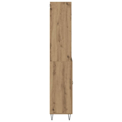 Vysoký Bufet 2 Ks Artisanový Dub 69,5 X 34 X 180 Cm