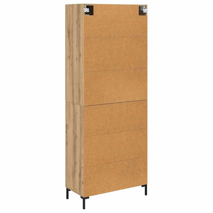 Vysoký Bufet 2 Ks Artisanový Dub 69,5 X 34 X 180 Cm