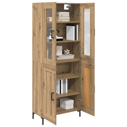 Vysoký Bufet 2 Ks Artisanový Dub 69,5 X 34 X 180 Cm
