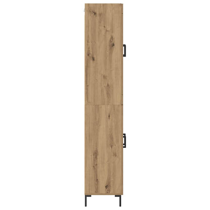 Vysoký Bufet 2 Ks Artisanový Dub 69,5 X 34 X 180 Cm