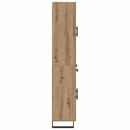 Vysoký Bufet 2 Ks Artisanový Dub 69,5 X 34 X 180 Cm