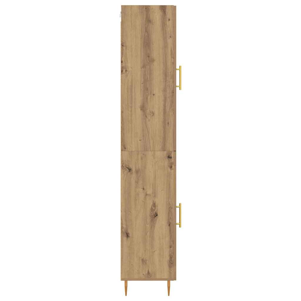 Vysoký Bufet 2 Ks Artisanový Dub 34,5 X 34 X 180 Cm