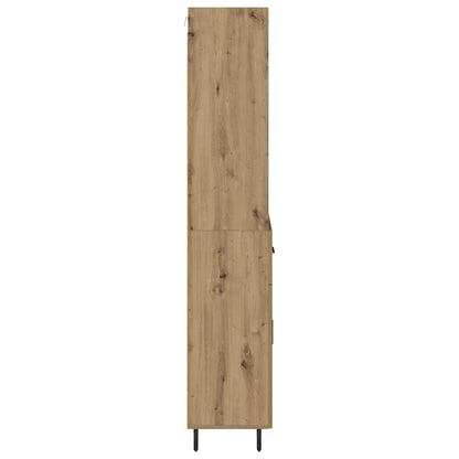 Vysoký Bufet 2 Ks Artisanový Dub 69,5 X 32,5 X 180 Cm