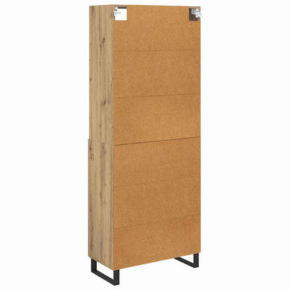 Vysoký Bufet 2 Ks Artisanový Dub 69,5 X 34 X 180 Cm
