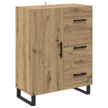 Vysoký Bufet 2 Ks Artisanový Dub 69,5 X 34 X 180 Cm