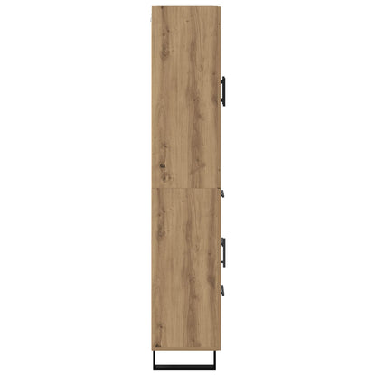 Vysoký Bufet 2 Ks Artisanový Dub 69,5 X 34 X 180 Cm