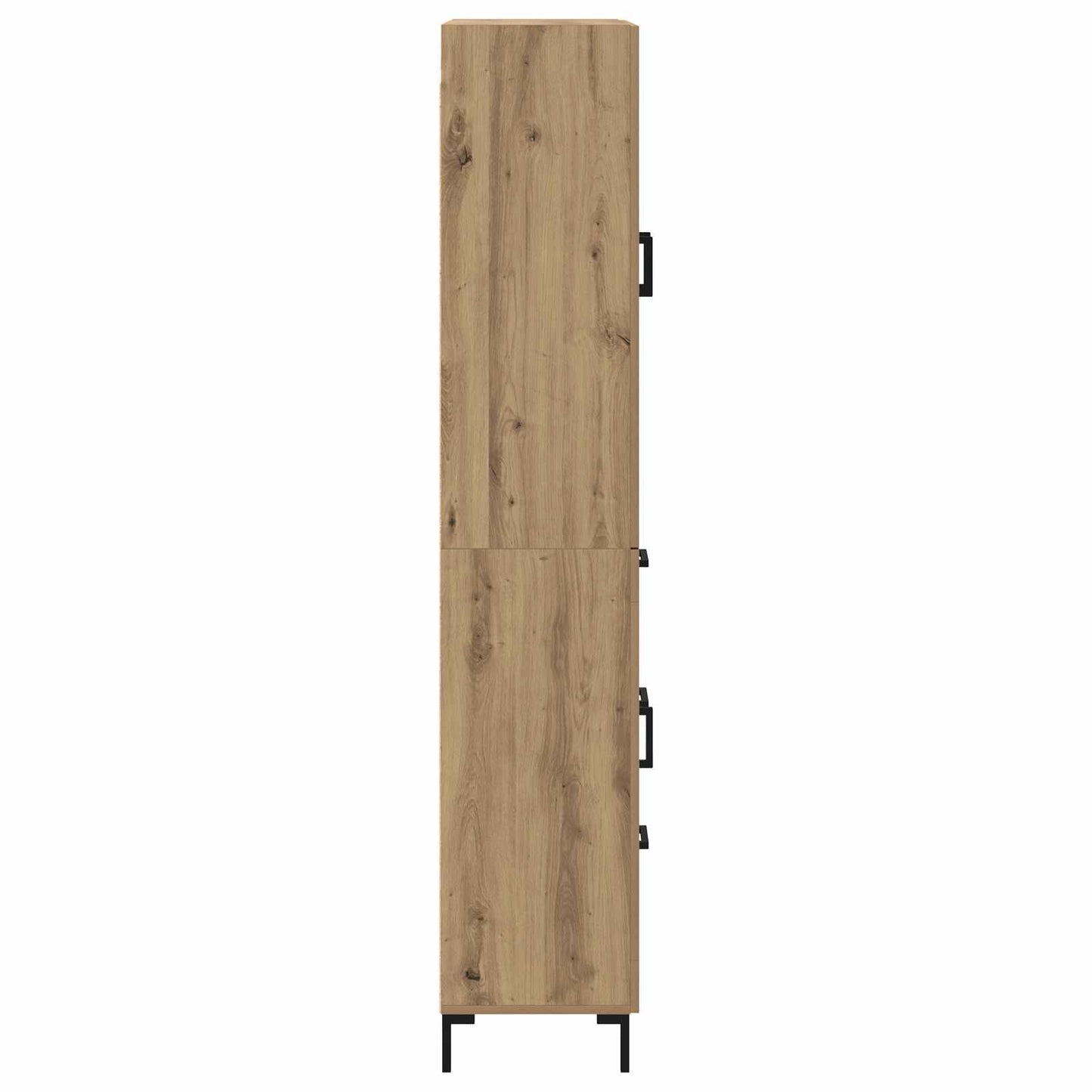 Vysoký Bufet Artisanový Dub 69,5 X 34 X 180 Cm Kompozitní Dřevo