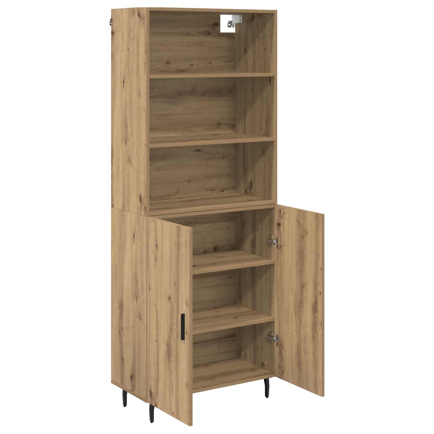 Vysoký Bufet 2 Ks Artisanový Dub 69,5 X 32,5 X 180 Cm