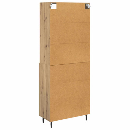 Vysoký Bufet 2 Ks Artisanový Dub 69,5 X 32,5 X 180 Cm
