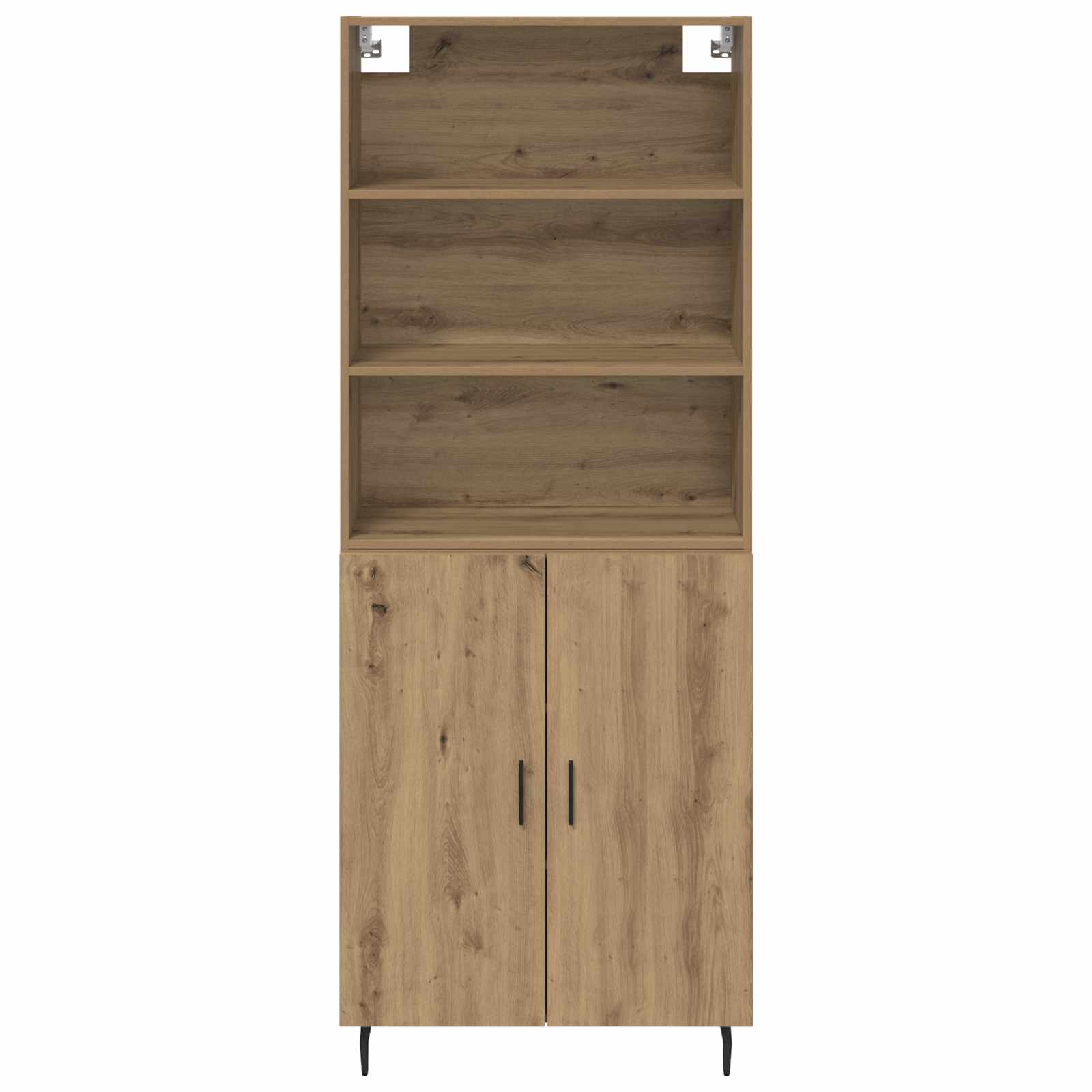 Vysoký Bufet 2 Ks Artisanový Dub 69,5 X 32,5 X 180 Cm