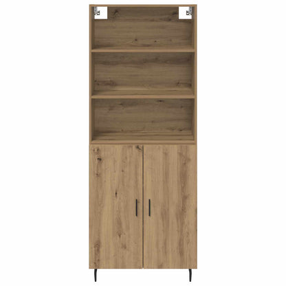 Vysoký Bufet 2 Ks Artisanový Dub 69,5 X 32,5 X 180 Cm