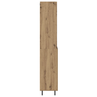 Vysoký Bufet 2 Ks Artisanový Dub 69,5 X 32,5 X 180 Cm