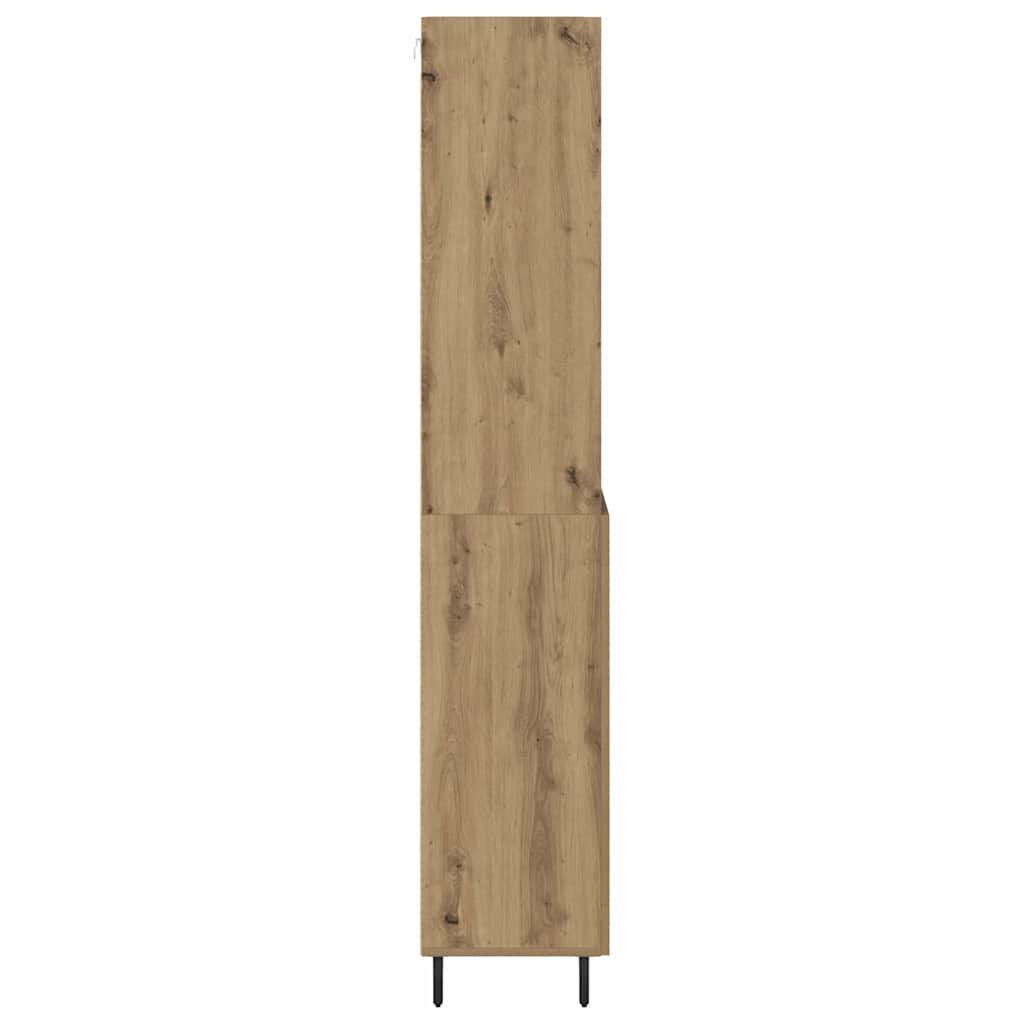 Vysoký Bufet 2 Ks Artisanový Dub 69,5 X 32,5 X 180 Cm