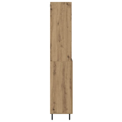 Vysoký Bufet 2 Ks Artisanový Dub 69,5 X 32,5 X 180 Cm