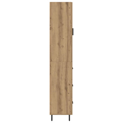 Vysoký Bufet Artisanový Dub 34,5 X 34 X 180 Cm Kompozitní Dřevo