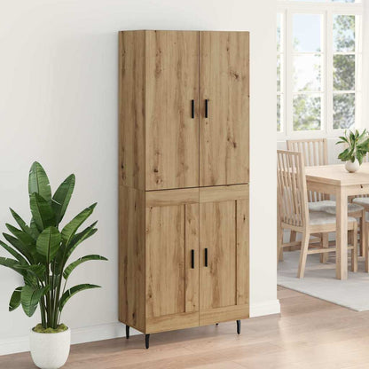 Vysoký Bufet 2 Ks Artisanový Dub 69,5 X 34 X 180 Cm