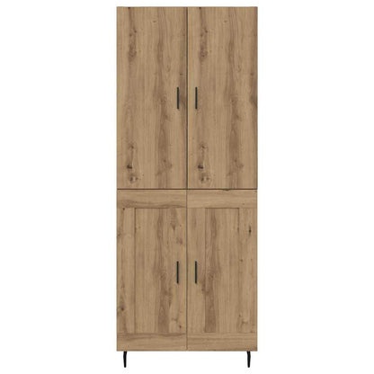Vysoký Bufet 2 Ks Artisanový Dub 69,5 X 34 X 180 Cm