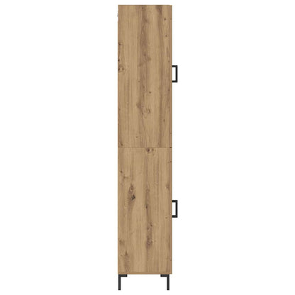 Vysoký Bufet Artisanový Dub 34,5 X 34 X 180 Cm Kompozitní Dřevo