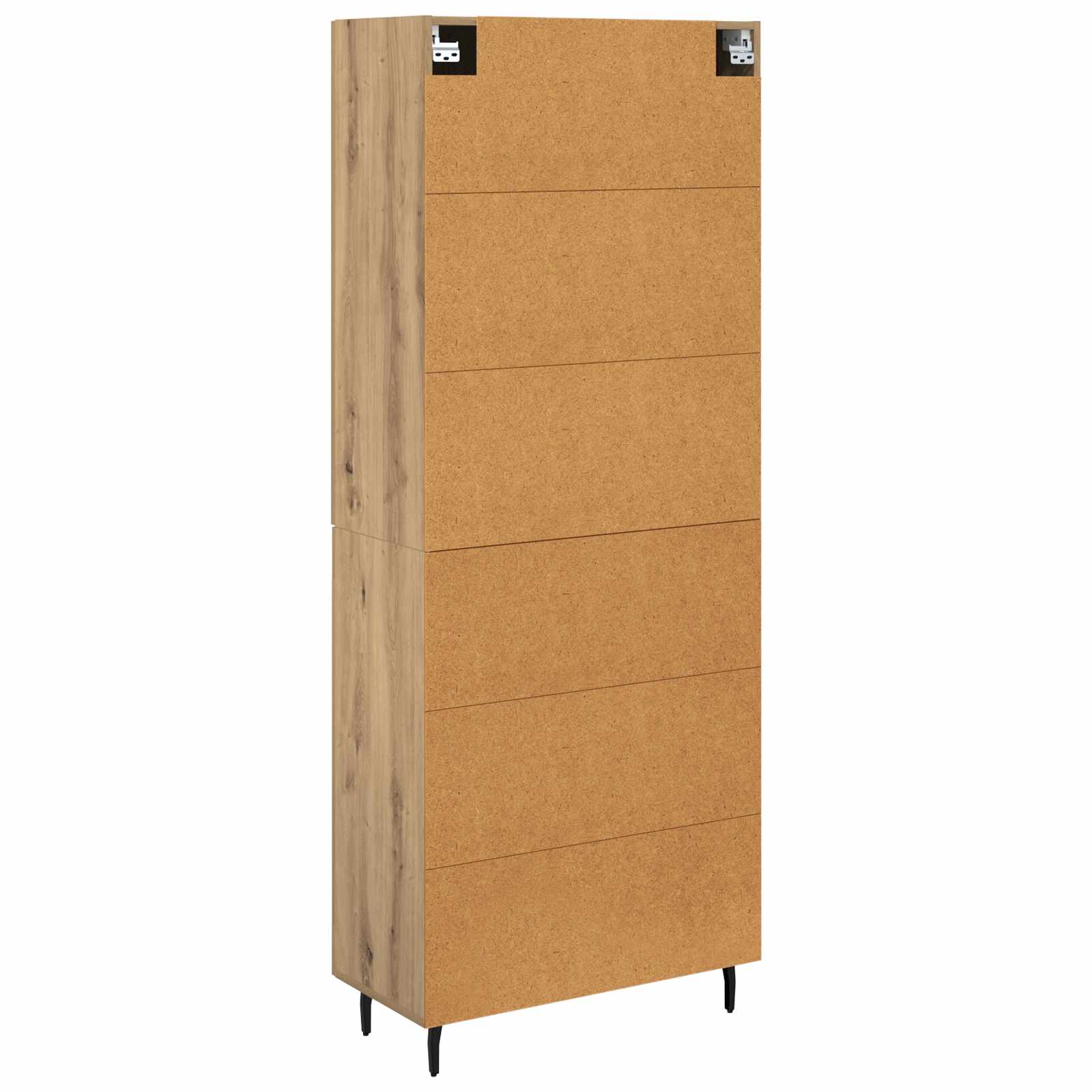 Vysoký Bufet 2 Ks Artisanový Dub 69,5 X 34 X 180 Cm
