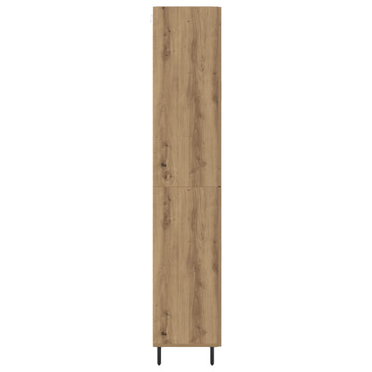 Vysoký Bufet 2 Ks Artisanový Dub 69,5 X 34 X 180 Cm