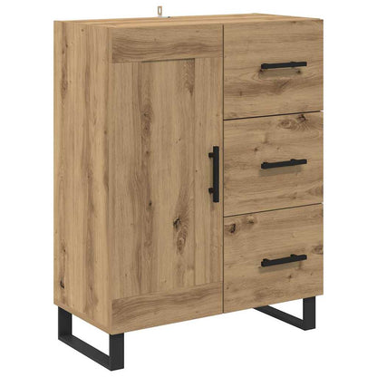 Vysoký Bufet 2 Ks Artisanový Dub 69,5 X 34 X 180 Cm