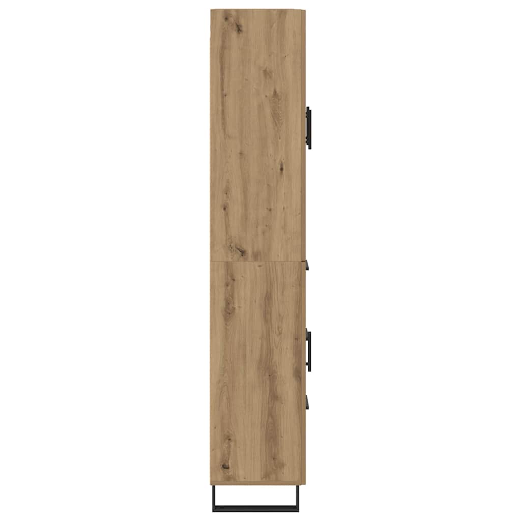 Vysoký Bufet 2 Ks Artisanový Dub 69,5 X 34 X 180 Cm