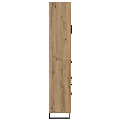 Vysoký Bufet 2 Ks Artisanový Dub 69,5 X 34 X 180 Cm