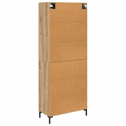 Vysoký Bufet 2 Ks Artisanový Dub 69,5 X 34 X 180 Cm