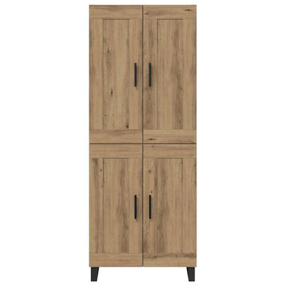Vysoký Bufet 2 Ks Artisanový Dub 69,5 X 34 X 180 Cm