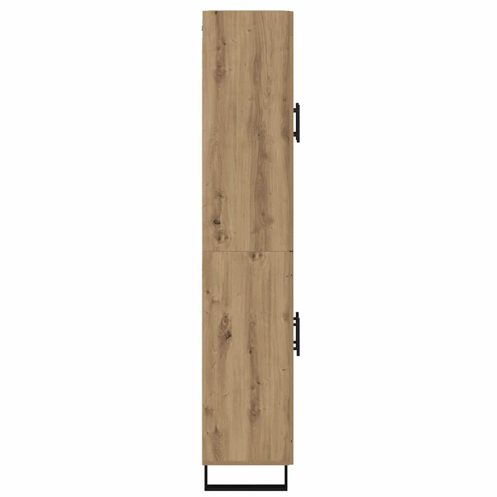 Vysoký Bufet 2 Ks Artisanový Dub 69,5 X 34 X 180 Cm
