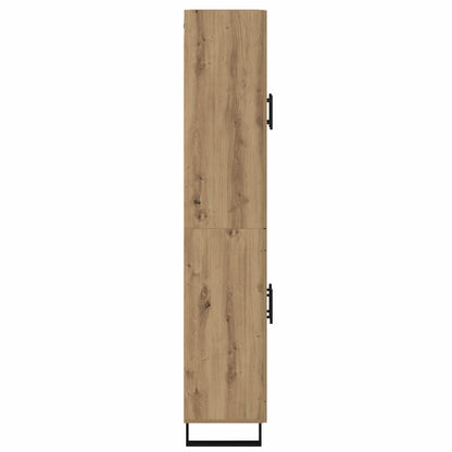 Vysoký Bufet 2 Ks Artisanový Dub 69,5 X 34 X 180 Cm