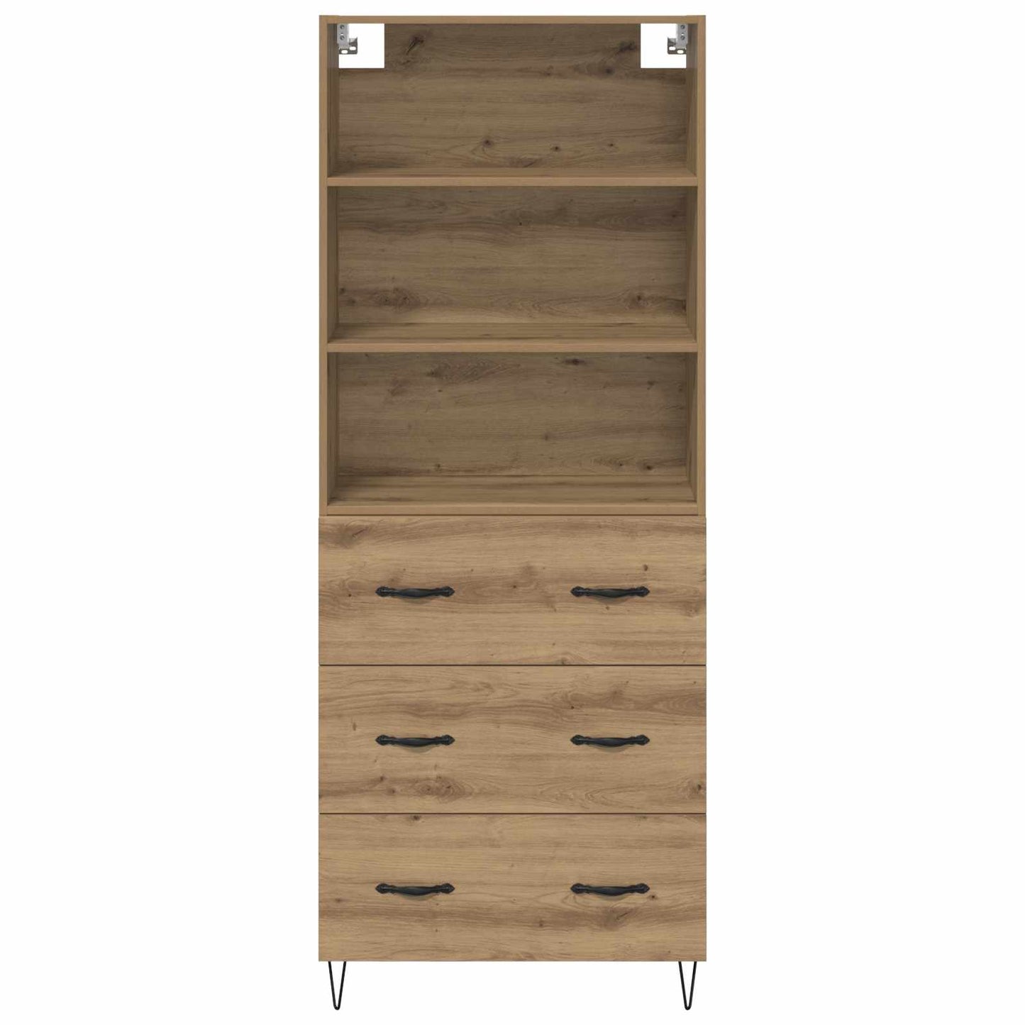 Vysoký Bufet 2 Ks Artisanový Dub 69,5 X 34 X 180 Cm