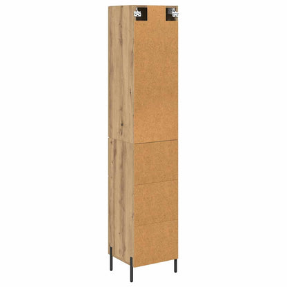 Vysoký Bufet Artisanový Dub 34,5 X 34 X 180 Cm Kompozitní Dřevo