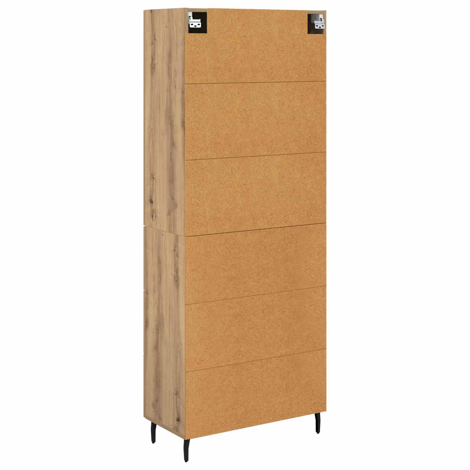 Vysoký Bufet 2 Ks Artisanový Dub 69,5 X 34 X 180 Cm