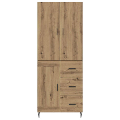 Vysoký Bufet 2 Ks Artisanový Dub 69,5 X 34 X 180 Cm