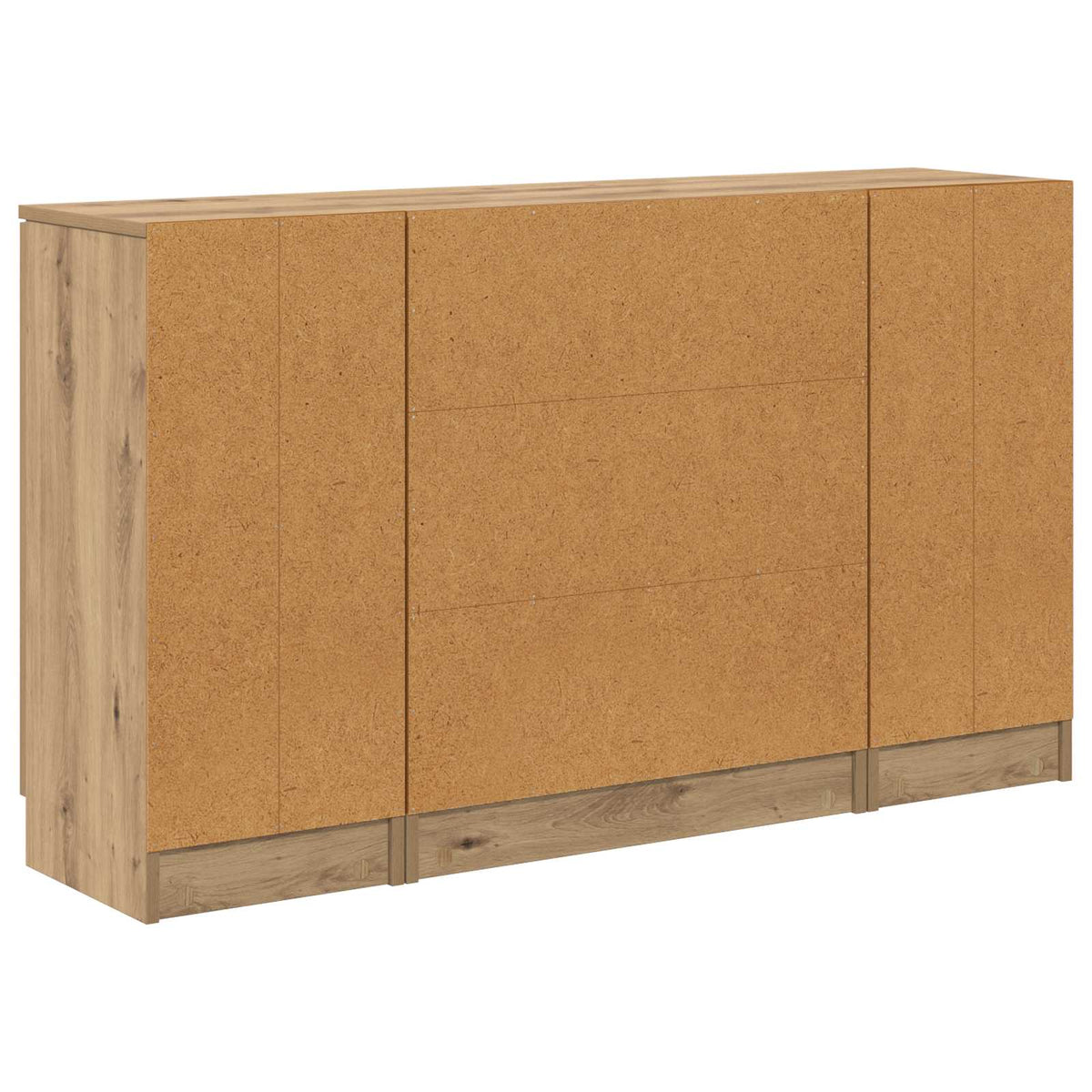 Servírovací Skříň 3 Ks Artisanový Dub 120 X 30 X 70 Cm