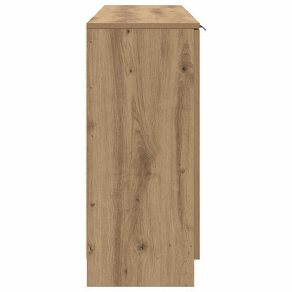 Servírovací Skříň 3 Ks Artisanový Dub 120 X 30 X 70 Cm