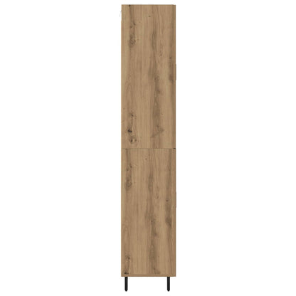 Vysoký Bufet 2 Ks Artisanový Dub 69,5 X 34 X 180 Cm