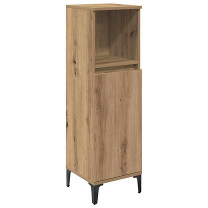 Sada Koupelnového Nábytku 3 Ks Artisanový Dub 30 X 30 X 190 Cm