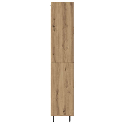 Vysoký Bufet 2 Ks Artisanový Dub 69,5 X 34 X 180 Cm